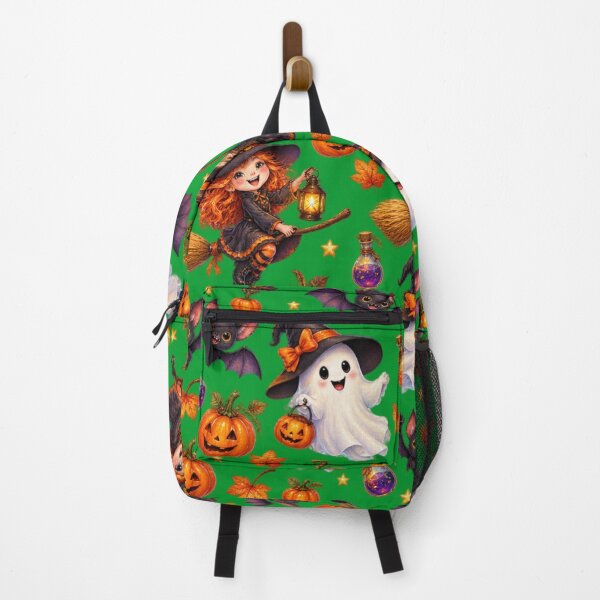 Item preview, First Class on Broomlines – Funny Flying Witch Vintage Halloween Design designed and sold by Alpine-Ink.