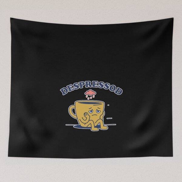 Item preview, Despressod Funny Coffee Pun - Depressed Espresso Humor Design designed and sold by Cust-tshirts.