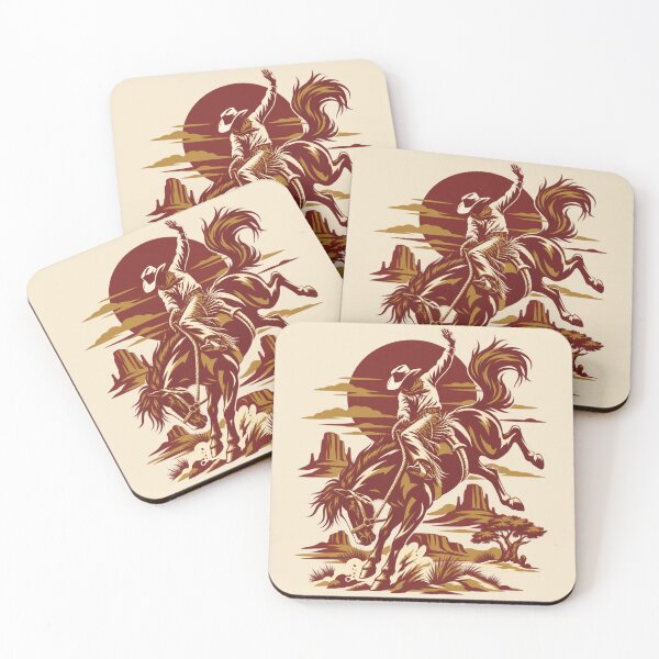 Item preview, Cowboy Bucking Bronco - Vintage Western Graphic  designed and sold by JonelCrafts.