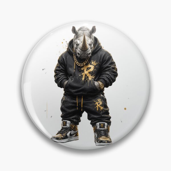 Item preview, Streetwear Rhino Black and Gold Boss  designed and sold by LC&LCPlatform.