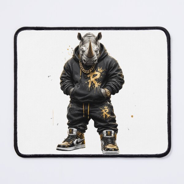 Item preview, Streetwear Rhino Black and Gold Boss  designed and sold by LC&LCPlatform.