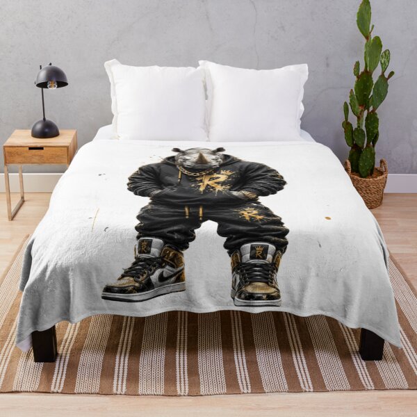 Item preview, Streetwear Rhino Black and Gold Boss designed and sold by LC&LCPlatform.