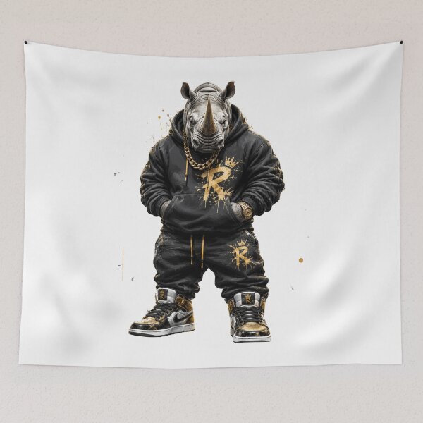 Item preview, Streetwear Rhino Black and Gold Boss  designed and sold by LC&LCPlatform.