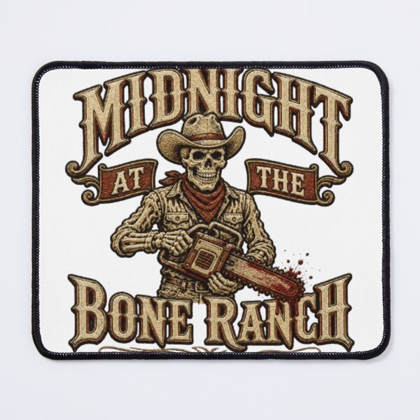 Item preview, Funny Skeleton Cowboy T-Shirt, Midnight at the Bone Ranch, Western Horror Lover Gift, Spooky Cowboy Graphic Tee designed and sold by youssef21.
