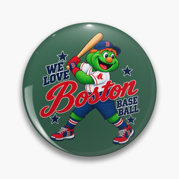 Item preview, We Love Boston Baseball Wally the Green Monster designed and sold by GhostDawgs.