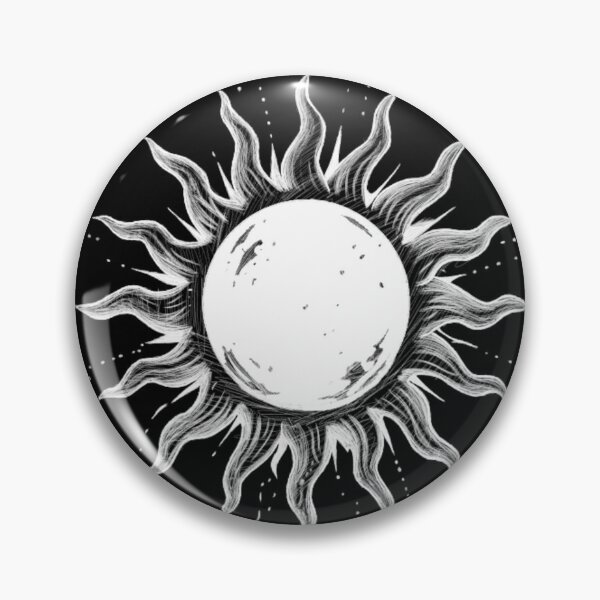 Item preview, Celestial Eclipse Sun | Gothic Occult Symbol designed and sold by Marianarcezar.