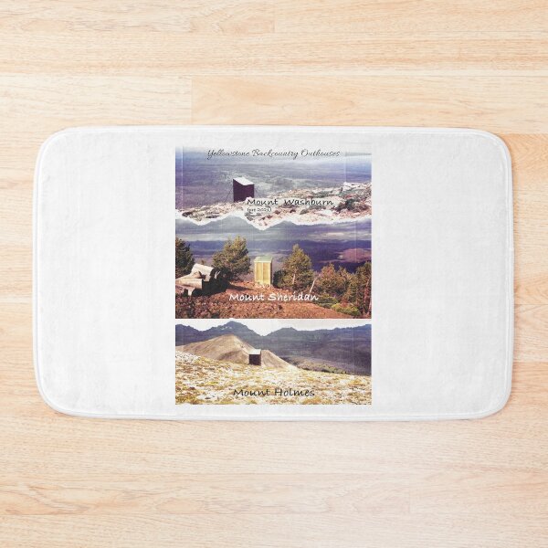 Item preview, Outhouses or Yellowstone ripped paper collage designed and sold by SmyrnaBuffalo.