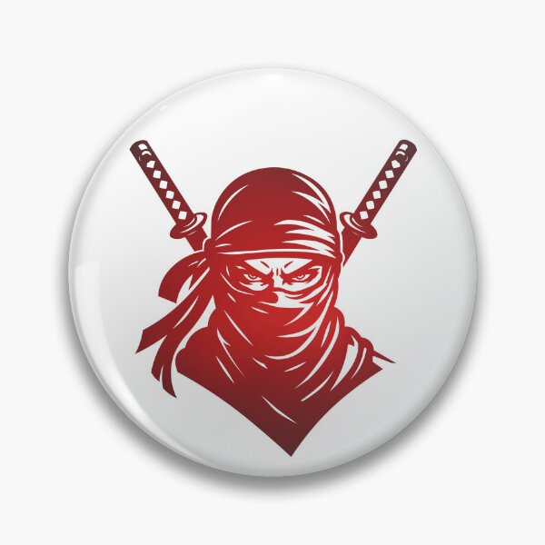 Item preview, Red Ninja Warrior with Katana Swords Japanese Assassin Graphic T-Shirt designed and sold by KarimFisal.