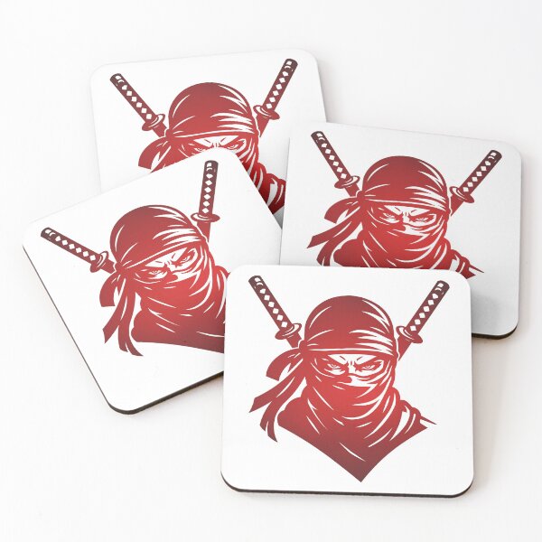 Item preview, Red Ninja Warrior with Katana Swords Japanese Assassin Graphic T-Shirt designed and sold by KarimFisal.