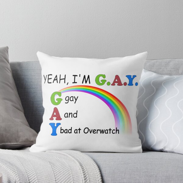 Item preview, gay & bad at overwatch designed and sold by beary cool design.
