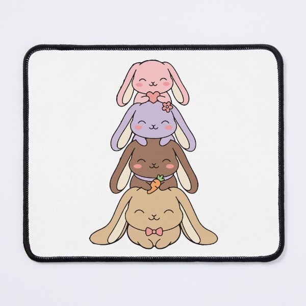 Item preview, Kawaii Bunny Stack – Cute Pastel Rabbit Collection designed and sold by AliveStyle.