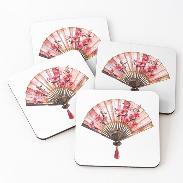 Item preview, Japanese Folding Fan Cherry Blossom  designed and sold by BetweenForms.