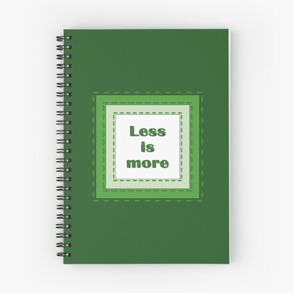 Item preview, The inscription "Less is more" in simulated textile frames of green color shades designed and sold by Cherevan.
