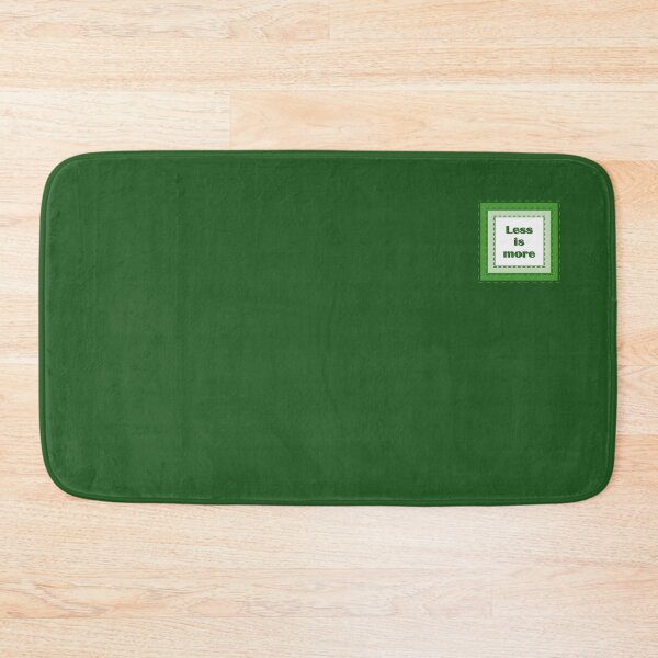 Item preview, The inscription "Less is more" in simulated textile frames of green color shades designed and sold by Cherevan.