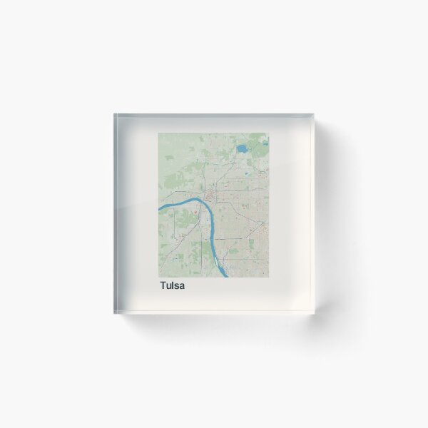 Item preview, Tulsa Minimalistic Map Art designed and sold by MapsNerd.