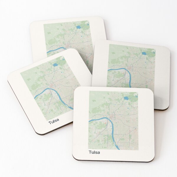 Item preview, Tulsa Minimalistic Map Art designed and sold by MapsNerd.