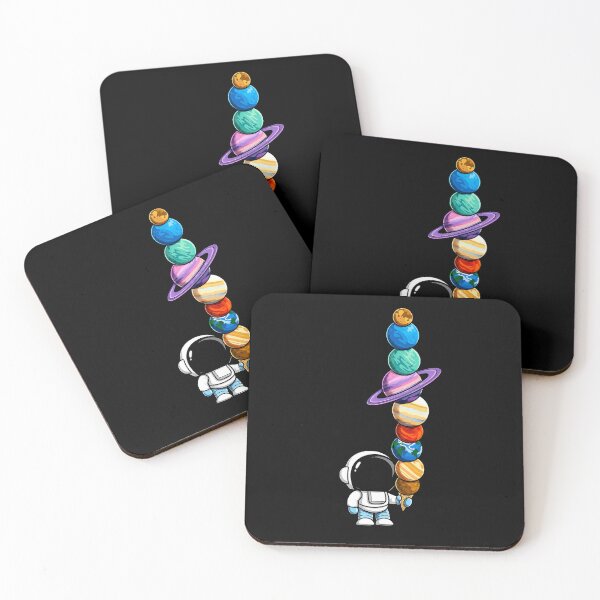 Item preview, Cute Astronaut Holding Colorful Planet Ice Cream Cone designed and sold by Moizento.