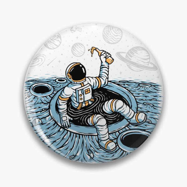 Artikelvorschau, Astronaut schwebt in Mondkratern entworfen und verkauft von TotalityDesigns.
