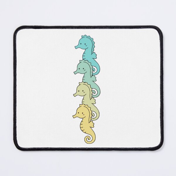 Item preview, Kawaii Seahorse Stack – Cute Pastel Sea Creature Collection designed and sold by AliveStyle.