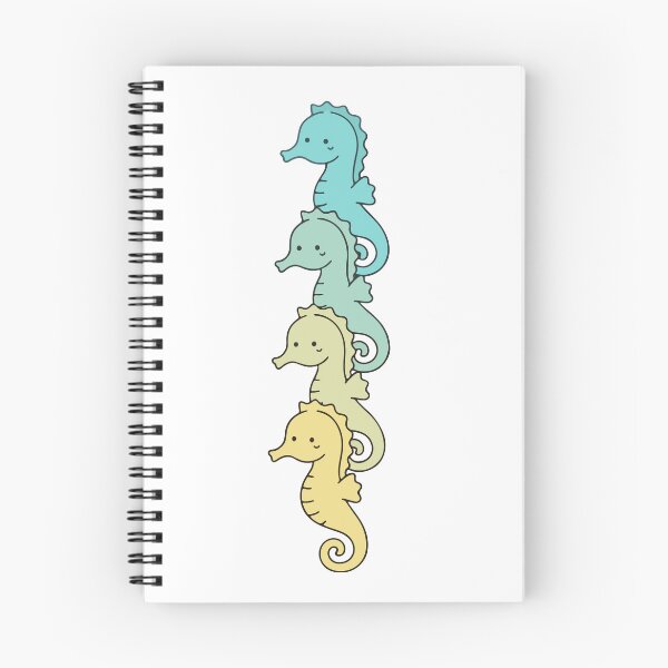 Item preview, Kawaii Seahorse Stack – Cute Pastel Sea Creature Collection designed and sold by AliveStyle.