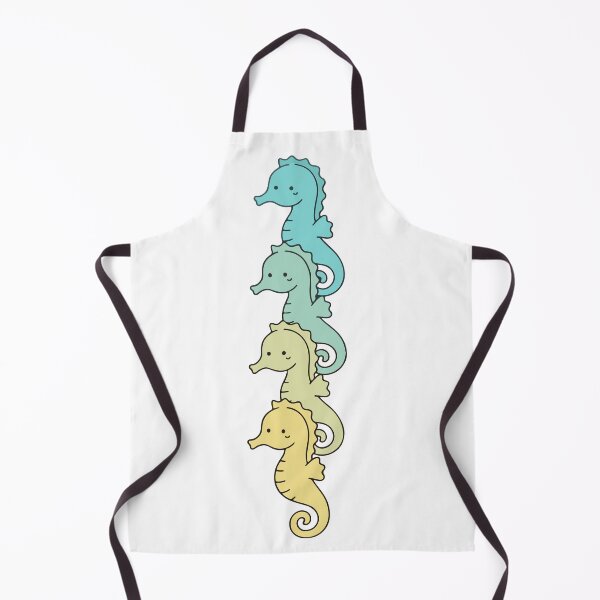 Item preview, Kawaii Seahorse Stack – Cute Pastel Sea Creature Collection designed and sold by AliveStyle.