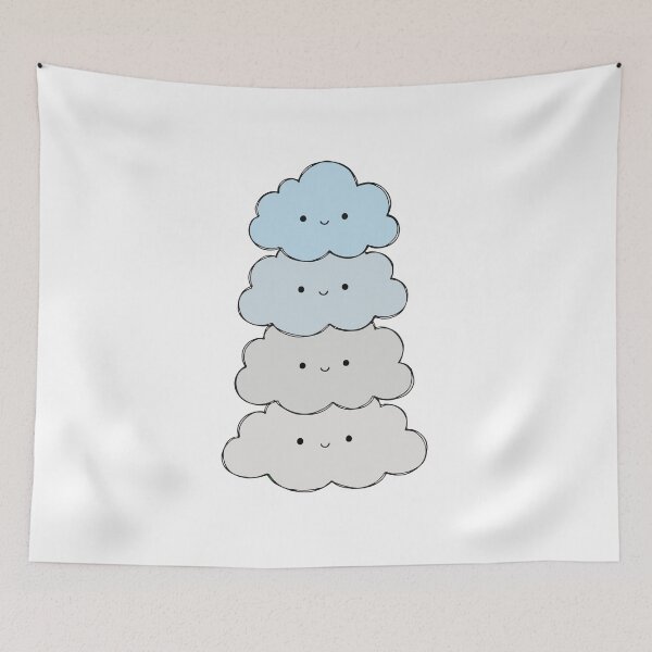 Item preview, Kawaii Cloud Stack – Cute Pastel Cloud Collection designed and sold by AliveStyle.