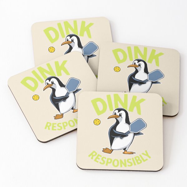 Item preview,  Dink Responsibly Funny Pickleball Penguin Gift for Pickleball Players designed and sold by SkymarArt.