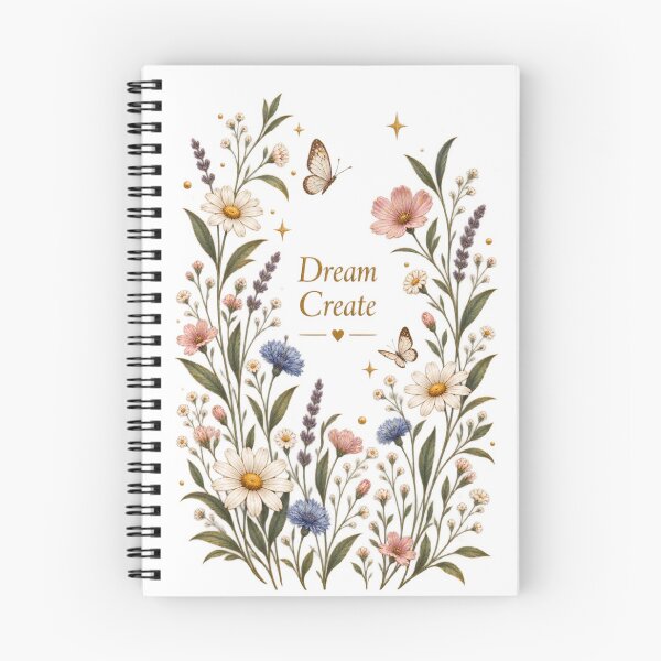 Item preview, Wildflower Floral Notebook | Dream Create Butterfly Aesthetic designed and sold by Butterfly  Effect.