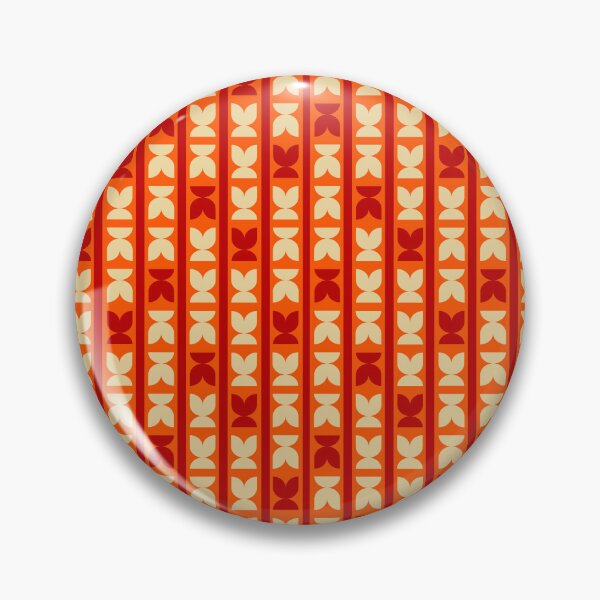 Item preview, Retro Orange Geometric Petal Stripe Pattern designed and sold by StefanStudioArt.