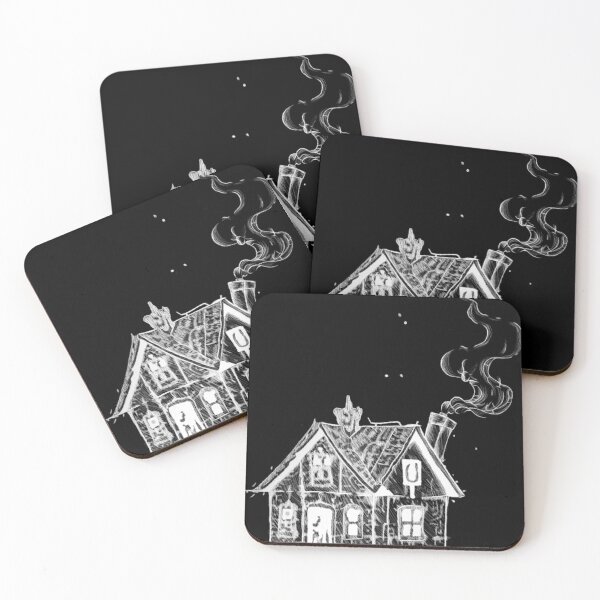 Item preview, Haunted Cottage | Gothic Haunted House Illustration designed and sold by Marianarcezar.