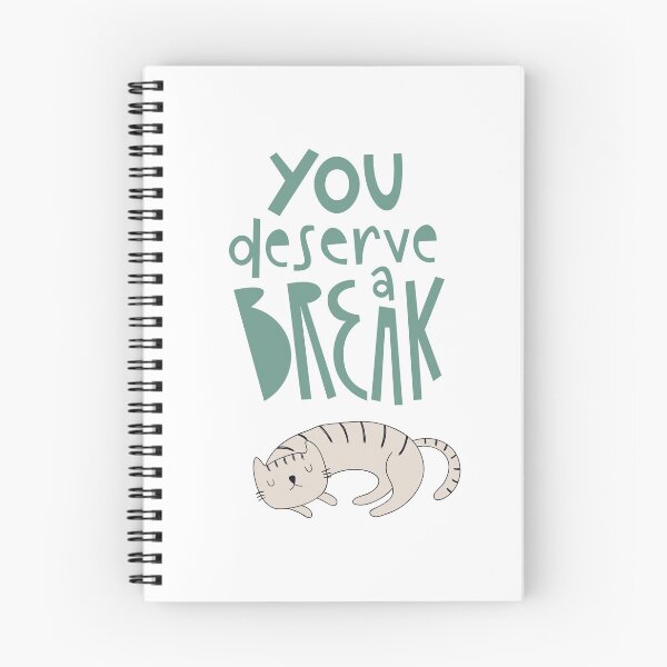 Item preview, You Deserve a Break Funny Cat T-shirt designed and sold by MyCoolPixel.