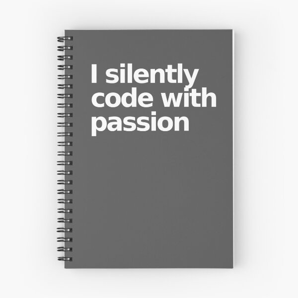Item preview, I silently code with passion - Gray designed and sold by munchgifts.