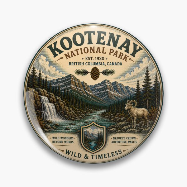 Item preview, Vintage Kootenay National Park Canada Adventure designed and sold by T-Motive.