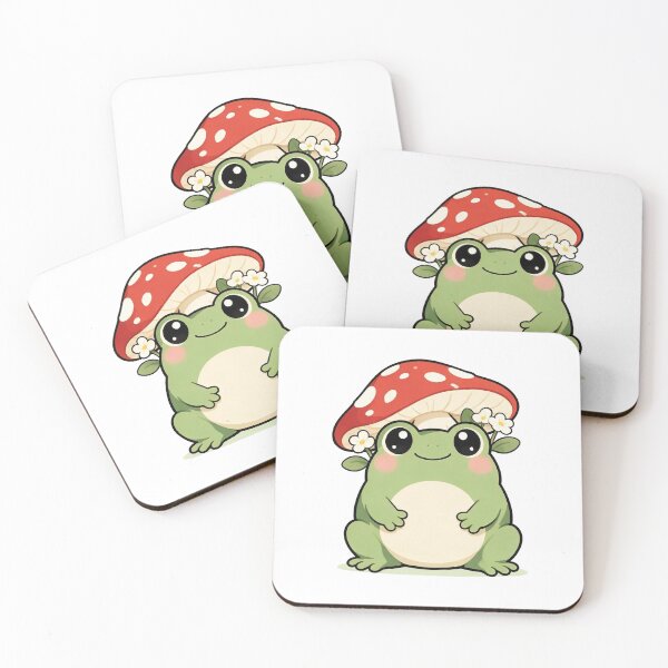 Item preview, Cute Frog In A Mushroom Hat Illustration designed and sold by The Mellonaire.