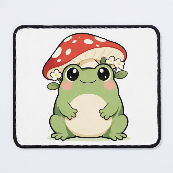 Item preview, Cute Frog In A Mushroom Hat Illustration designed and sold by The Mellonaire.