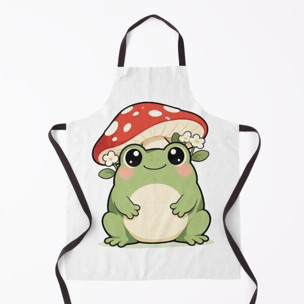 Item preview, Cute Frog In A Mushroom Hat Illustration designed and sold by The Mellonaire.