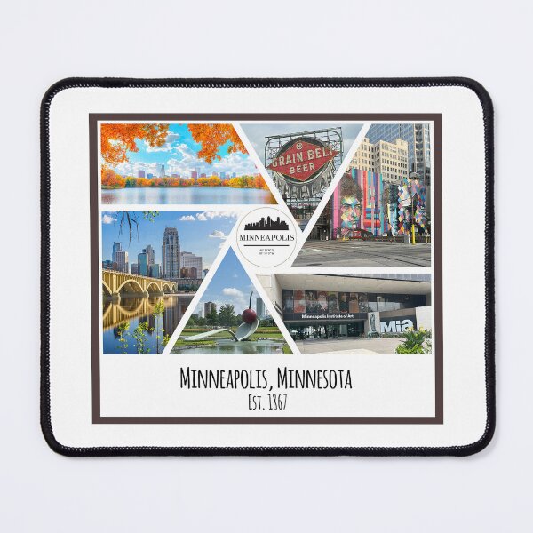 Item preview, Minneapolis Minnesota  image collage designed and sold by SmyrnaBuffalo.
