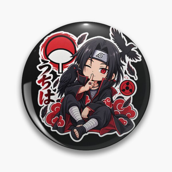 Item preview, Cute Itachi Chibi – Kawaii Anime Ninja Crow Design designed and sold by RyvielStore.