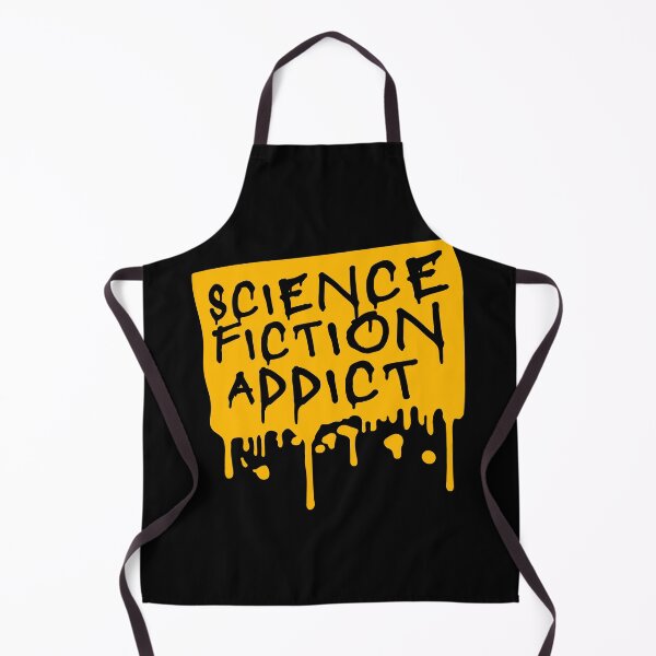 Item preview, Science Fiction Addict Sci Fi Geek Nerd Quote Logo designed and sold by shirt-o-mat.