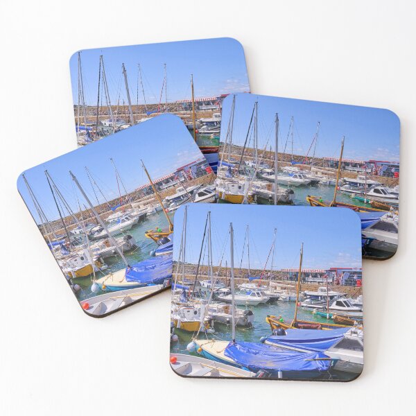 Item preview, North Berwick Harbour full of Colourful Yachts designed and sold by Violaman.