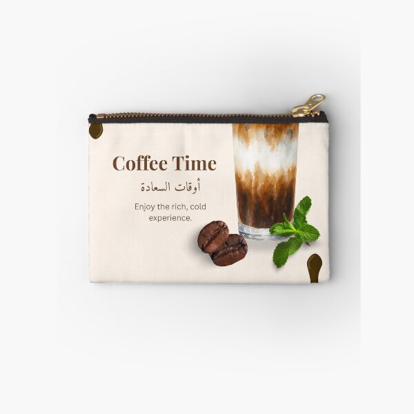 Item preview, Iced Coffee Time Arabic Quotes Design designed and sold by SoukaArtStore.