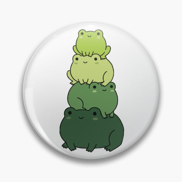 Artikelvorschau, Kawaii Froschstapel – Niedliche grüne Froschkollektion entworfen und verkauft von AliveStyle.