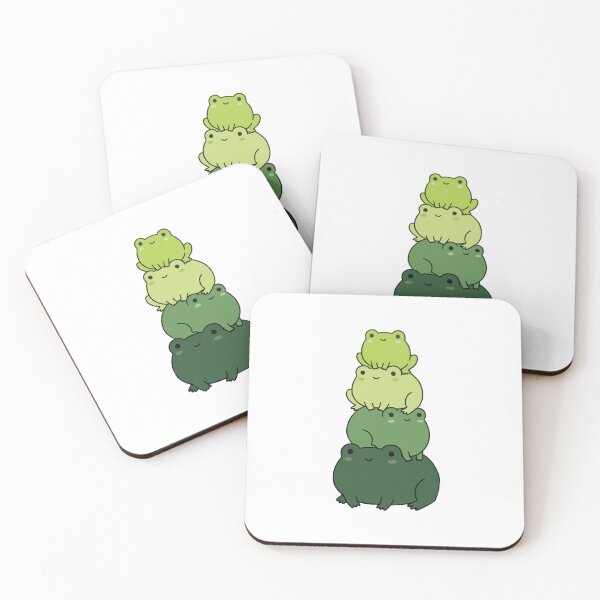 Item preview, Kawaii Frog Stack – Cute Green Frog Collection designed and sold by AliveStyle.