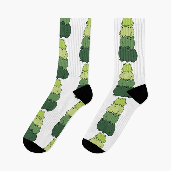 Item preview, Kawaii Frog Stack – Cute Green Frog Collection designed and sold by AliveStyle.