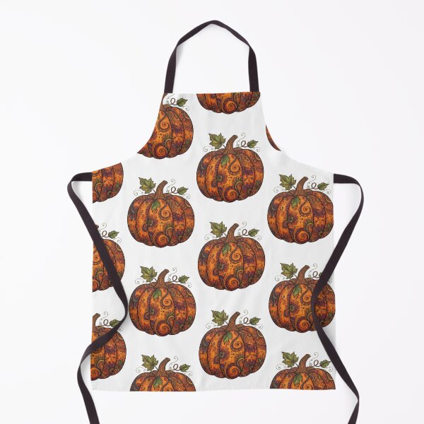 Item preview, Halloween Pumpkin Line Art with Vibrant Boho Floral Patterns designed and sold by BS Creations.
