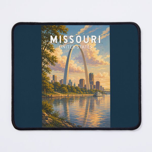 Item preview, Missouri Illustration Travel Art Vintage designed and sold by KrisSidDesigns.