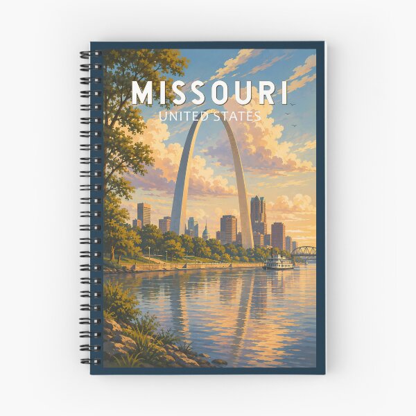 Item preview, Missouri Illustration Travel Art Vintage designed and sold by KrisSidDesigns.