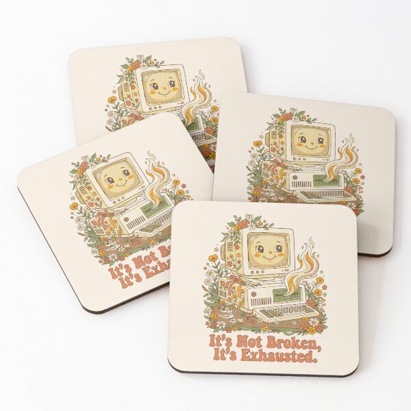 Item preview, Vintage technology, work stress, retro groovy aesthetic - Light Colors Edition designed and sold by Shyla Marsare.
