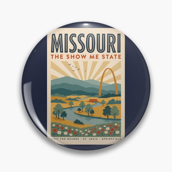 Item preview, Missouri Gateway Arch Illustration Travel Art Vintage designed and sold by KrisSidDesigns.
