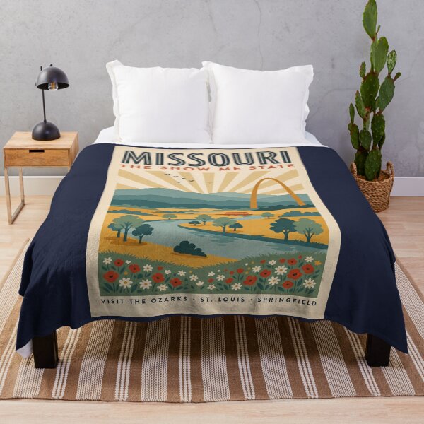 Item preview, Missouri Gateway Arch Illustration Travel Art Vintage designed and sold by KrisSidDesigns.